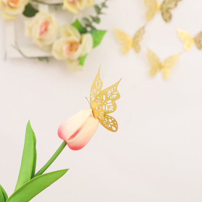 Bulk 24PCS 3D Butterfly Wall Decals DIY Mural Stickers Birthday Wedding Party Cake Decorations Wholesale