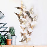 Bulk 24PCS 3D Butterfly Wall Decals DIY Mural Stickers Birthday Wedding Party Cake Decorations Wholesale