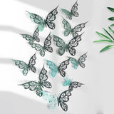 Bulk 24PCS 3D Butterfly Wall Decals DIY Mural Stickers Birthday Wedding Party Cake Decorations Wholesale