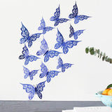 Bulk 24PCS 3D Butterfly Wall Decals DIY Mural Stickers Birthday Wedding Party Cake Decorations Wholesale