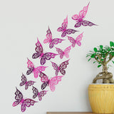 Bulk 24PCS 3D Butterfly Wall Decals DIY Mural Stickers Birthday Wedding Party Cake Decorations Wholesale