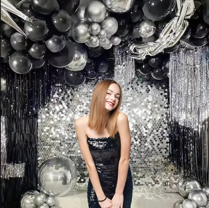 Bulk Hexagon Sequin Shimmer Wall Backdrop Panels Photo Backdrops for Birthday Anniversary Wedding Graduation Party Decoration Wholesale