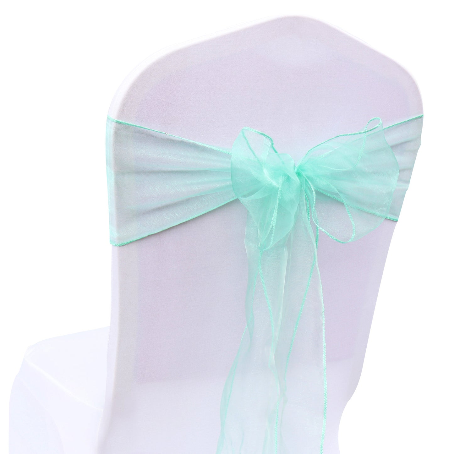 Bulk 25 PCS Organza Chair Sashes for Wedding Banquet Birthday Engagement Ceremony Party Hotel Decor Wholesale