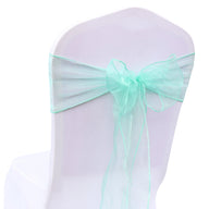 Bulk 25 PCS Organza Chair Sashes for Wedding Banquet Birthday Engagement Ceremony Party Hotel Decor Wholesale