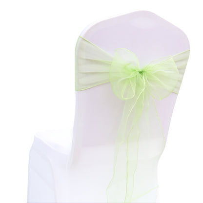 Bulk 25 PCS Organza Chair Sashes for Wedding Banquet Birthday Engagement Ceremony Party Hotel Decor Wholesale