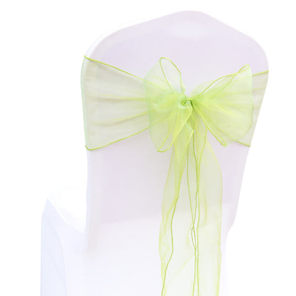Bulk 25 PCS Organza Chair Sashes for Wedding Banquet Birthday Engagement Ceremony Party Hotel Decor Wholesale
