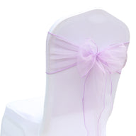 Bulk 25 PCS Organza Chair Sashes for Wedding Banquet Birthday Engagement Ceremony Party Hotel Decor Wholesale
