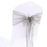 Bulk 25 PCS Organza Chair Sashes for Wedding Banquet Birthday Engagement Ceremony Party Hotel Decor Wholesale