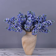 25.5 Inch Lilac Spray Stems, 6 Pcs Blue Purple Real Touch Artificial Flowers