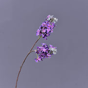 25.5 Inch Lilac Spray Stems, 6 Pcs Blue Purple Real Touch Artificial Flowers
