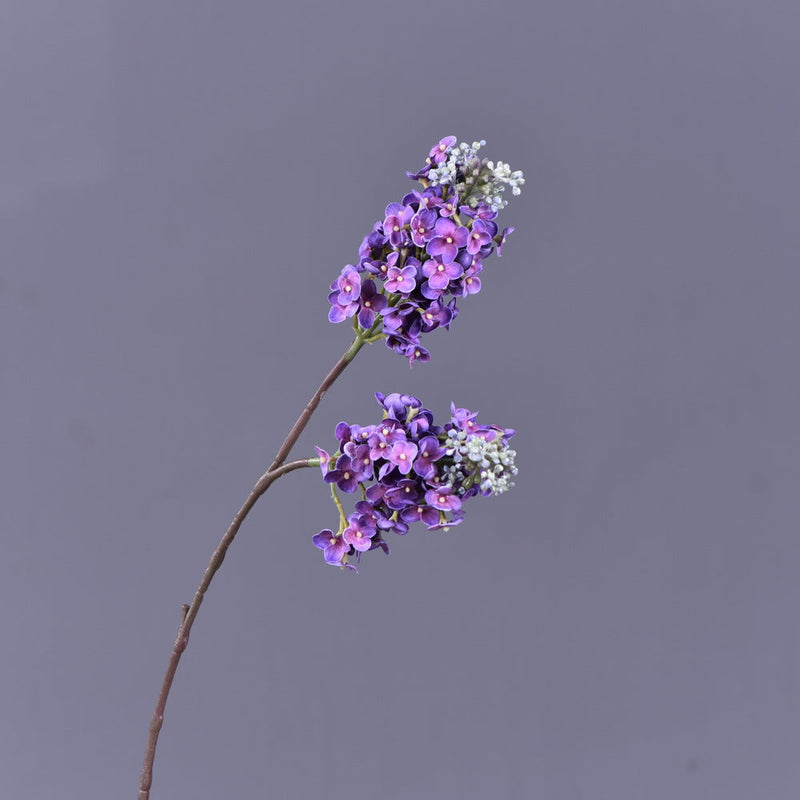 25.5 Inch Lilac Spray Stems, 6 Pcs Blue Purple Real Touch Artificial Flowers
