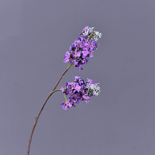 25.5 Inch Lilac Spray Stems, 6 Pcs Blue Purple Real Touch Artificial Flowers