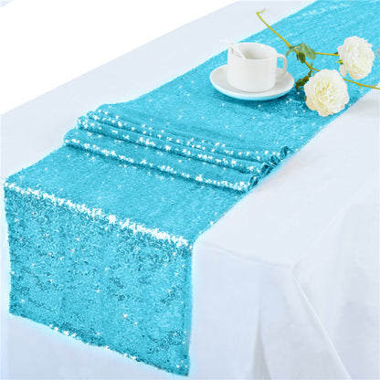 Bulk 2 PCS Glitter Sequin Table Runner for Birthday Wedding Engagement Bridal Baby Shower Holiday Celebration Party Decorations Wholesale