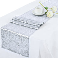 Bulk 2 PCS Glitter Sequin Table Runner for Birthday Wedding Engagement Bridal Baby Shower Holiday Celebration Party Decorations Wholesale