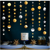 Bulk 2 PCS Sun Stars Garland Banner Hanging Streamer Decoration for Baby Shower Wedding Birthday Festival Party Decor Wholesale