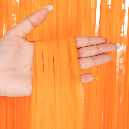 Bulk 2 Pcs Macaron Rainbow Foil Fringe Backdrop Curtains Door Streamers for Wedding New Year Bachelorette Birthday Party Decoration Wholesale