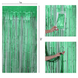 Bulk 2 Pcs Metallic Foil Fringe Backdrop Curtains Door Streamers for Wedding New Year Bachelorette Disco Party Decoration Wholesale
