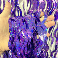 Bulk 2pcs Laser Wavy Metallic Foil Fringe Backdrop Curtains Door Streamers for Wedding New Year Bachelorette Birthday Disco Party Decoration Wholesale