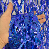 Bulk 2pcs Laser Wavy Metallic Foil Fringe Backdrop Curtains Door Streamers for Wedding New Year Bachelorette Birthday Disco Party Decoration Wholesale