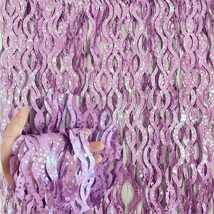 Bulk 10pcs Star Wavy Metallic Foil Fringe Backdrop Curtains Door Streamers for Wedding New Year Bachelorette Birthday Disco Party Decoration Wholesale