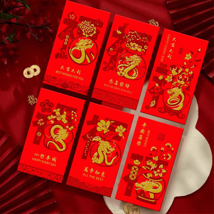 Bulk 30 Pack Year of the Dragon Red Envelopes Creative Red Packets for Chinese New Year Spring Festival Wedding Birthday Lucky Money Gift Wholesale