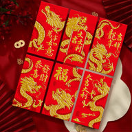 Bulk 30 Pack Year of the Dragon Red Envelopes Creative Red Packets for Chinese New Year Spring Festival Wedding Birthday Lucky Money Gift Wholesale