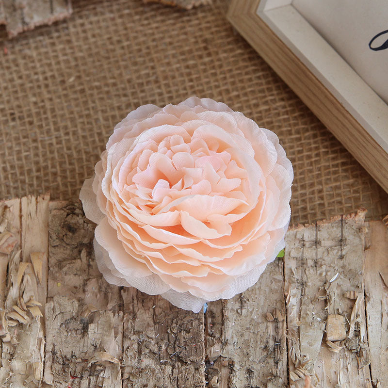 3 Inch Artificial Peony Flowers with Stems, 10 Pcs Bulk Silk Blooming Heads