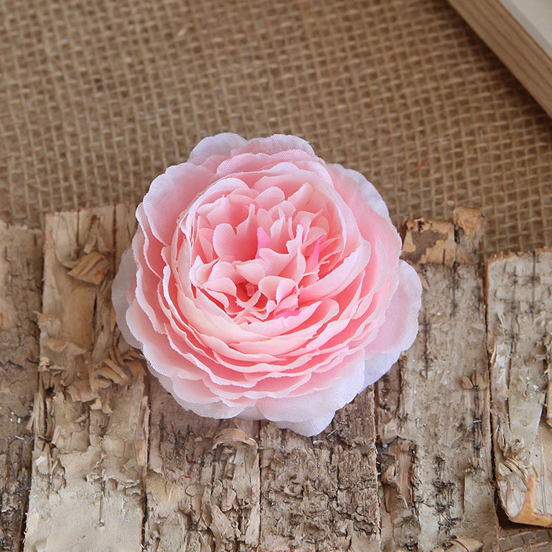 3 Inch Artificial Peony Flowers with Stems, 10 Pcs Bulk Silk Blooming Heads