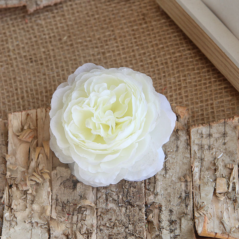 3 Inch Artificial Peony Flowers with Stems, 10 Pcs Bulk Silk Blooming Heads