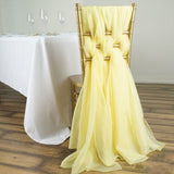 Bulk 50 PCS Chiffon Chiavari Chair Sashes for Wedding Banquet Party Hotel Events Decoration Wholesale