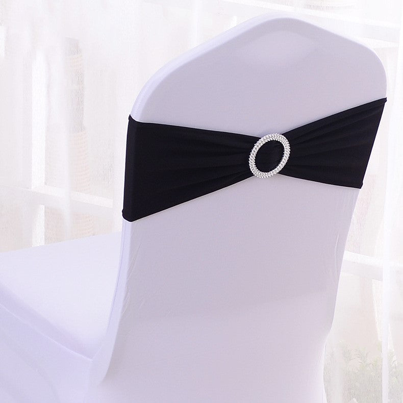 Premium 50Pcs Elastic Chair Sash Bands Heavy Duty Spandex Wedding Banquet Decor Adjustable Sliders Reception Party Table Settings