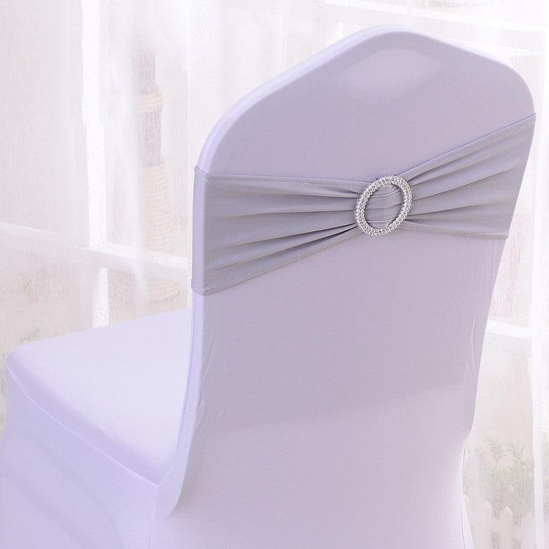 Premium 50Pcs Elastic Chair Sash Bands Heavy Duty Spandex Wedding Banquet Decor Adjustable Sliders Reception Party Table Settings
