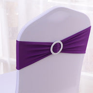 Premium 50Pcs Elastic Chair Sash Bands Heavy Duty Spandex Wedding Banquet Decor Adjustable Sliders Reception Party Table Settings