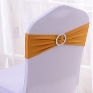 Premium 50Pcs Elastic Chair Sash Bands Heavy Duty Spandex Wedding Banquet Decor Adjustable Sliders Reception Party Table Settings