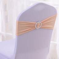 Premium 50Pcs Elastic Chair Sash Bands Heavy Duty Spandex Wedding Banquet Decor Adjustable Sliders Reception Party Table Settings