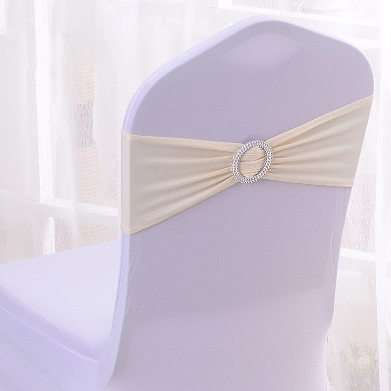 Premium 50Pcs Elastic Chair Sash Bands Heavy Duty Spandex Wedding Banquet Decor Adjustable Sliders Reception Party Table Settings