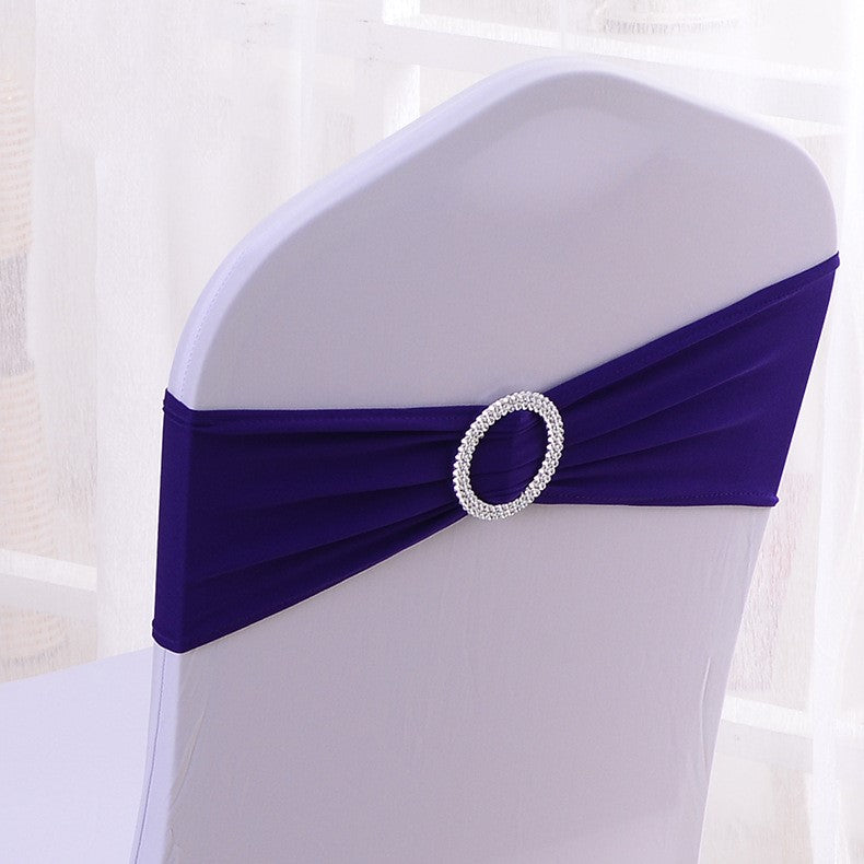 Premium 50Pcs Elastic Chair Sash Bands Heavy Duty Spandex Wedding Banquet Decor Adjustable Sliders Reception Party Table Settings