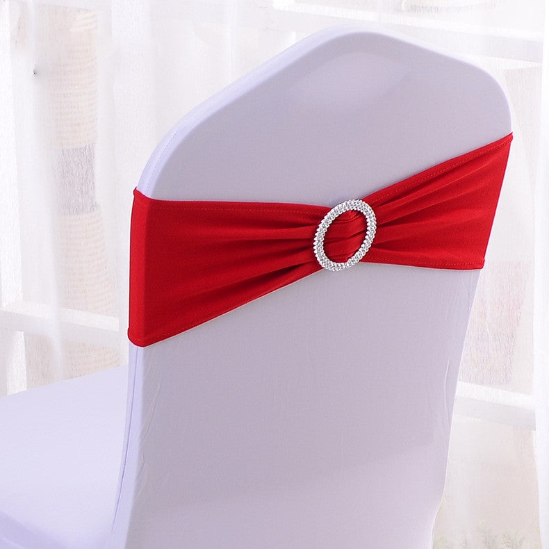 Premium 50Pcs Elastic Chair Sash Bands Heavy Duty Spandex Wedding Banquet Decor Adjustable Sliders Reception Party Table Settings