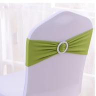 Premium 50Pcs Elastic Chair Sash Bands Heavy Duty Spandex Wedding Banquet Decor Adjustable Sliders Reception Party Table Settings