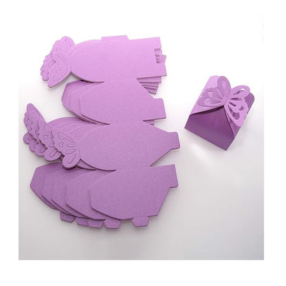 Bulk 50 Pack Favor Boxes with Hollow-out Butterfly for Birthday Party Wedding Thanksgiving Valentine's Day Wholesale