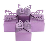 Bulk 50 Pack Favor Boxes with Hollow-out Butterfly for Birthday Party Wedding Thanksgiving Valentine's Day Wholesale
