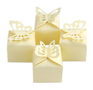 Bulk 50 Pack Favor Boxes with Hollow-out Butterfly for Birthday Party Wedding Thanksgiving Valentine's Day Wholesale