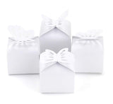 Bulk 50 Pack Favor Boxes with Hollow-out Butterfly for Birthday Party Wedding Thanksgiving Valentine's Day Wholesale