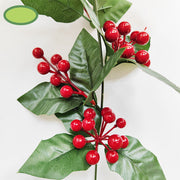 68 Inch Red Artificial Berries Garland 6 Ft Holiday Indoor Outdoor Mantle Fireplace Decor
