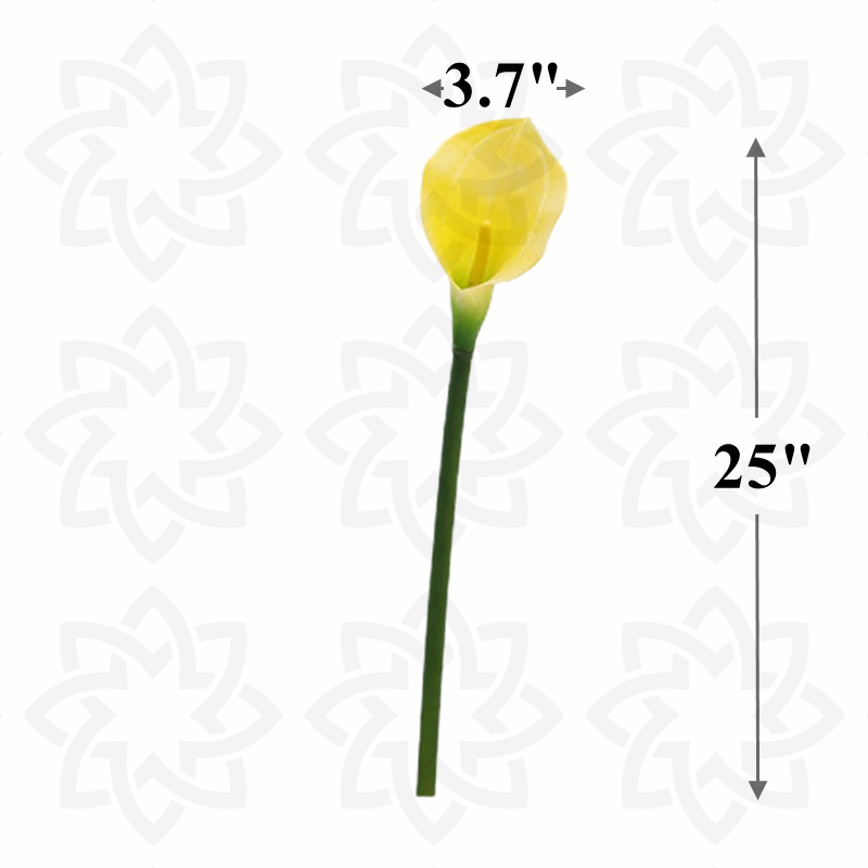 12 Inch 12 Pcs Artificial Real Touch Calla Lily Bouquet – Lifelike Silk Floral Arrangement for Wedding and Home Decor