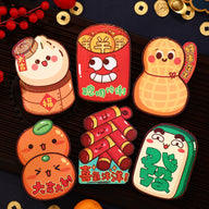 Bulk 6pcs Dragon Year Red Envelope Cartoon Red Packet Lucky Money Chinese New Year Gift for Spring Festival Wedding Birthday Greeting Wholesale