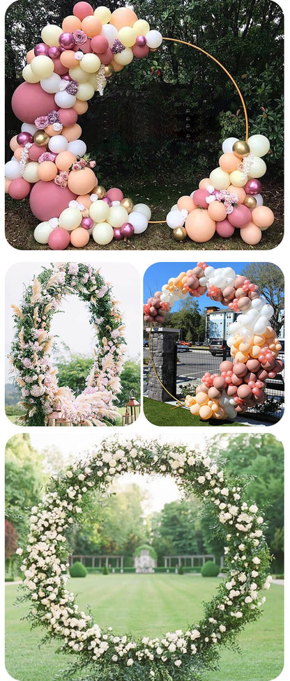 Bulk 78" Round Backdrop Stand Metal Circle Arch for Outdoor Wedding Birthday Party Bridal Shower Wholesale