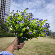 8 Bundles Artificial Flowers Plants UV Resistant Outdoor Durable Bulk Set