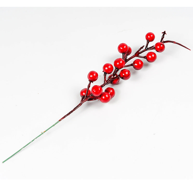 9.8 Inch Artificial Red Berry Stems 12 Pcs Christmas Picks Branches for Vase Holiday Decor