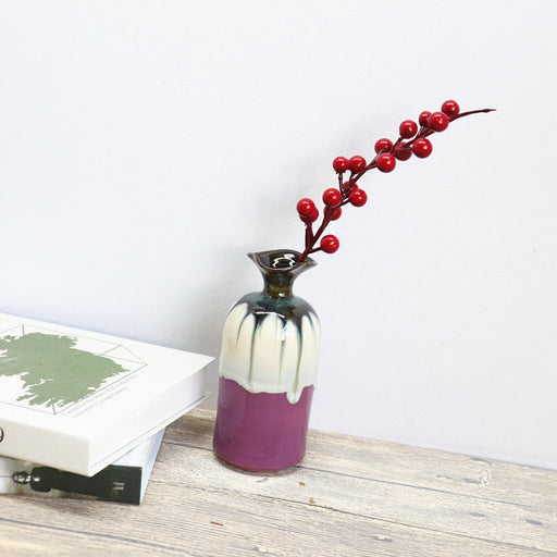 9.8 Inch Artificial Red Berry Stems 12 Pcs Christmas Picks Branches for Vase Holiday Decor